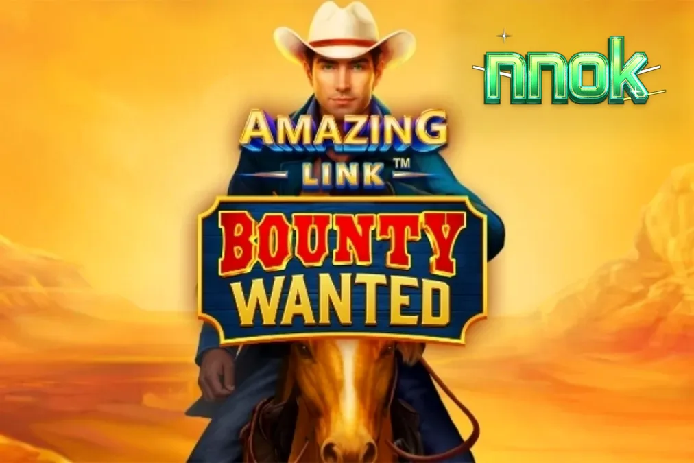 Amazing Link Bounty Wanted স্লটের একটি দৃশ্য যেখানে মরুভূমির পটভূমিতে কাউবয় থিম ফুটে উঠেছে।